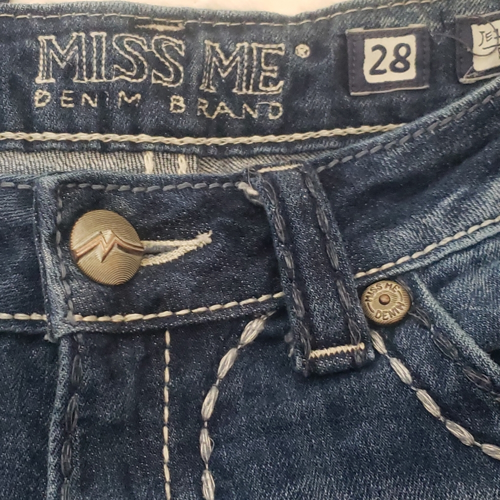 Miss Me Sz 28 JE1045BX Boot Cut Jeans for Buckle **Altered** - Picture 7 of 16